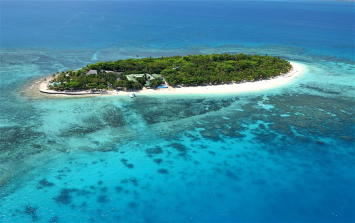 美しいラグーンに囲まれる島、トレジャー島